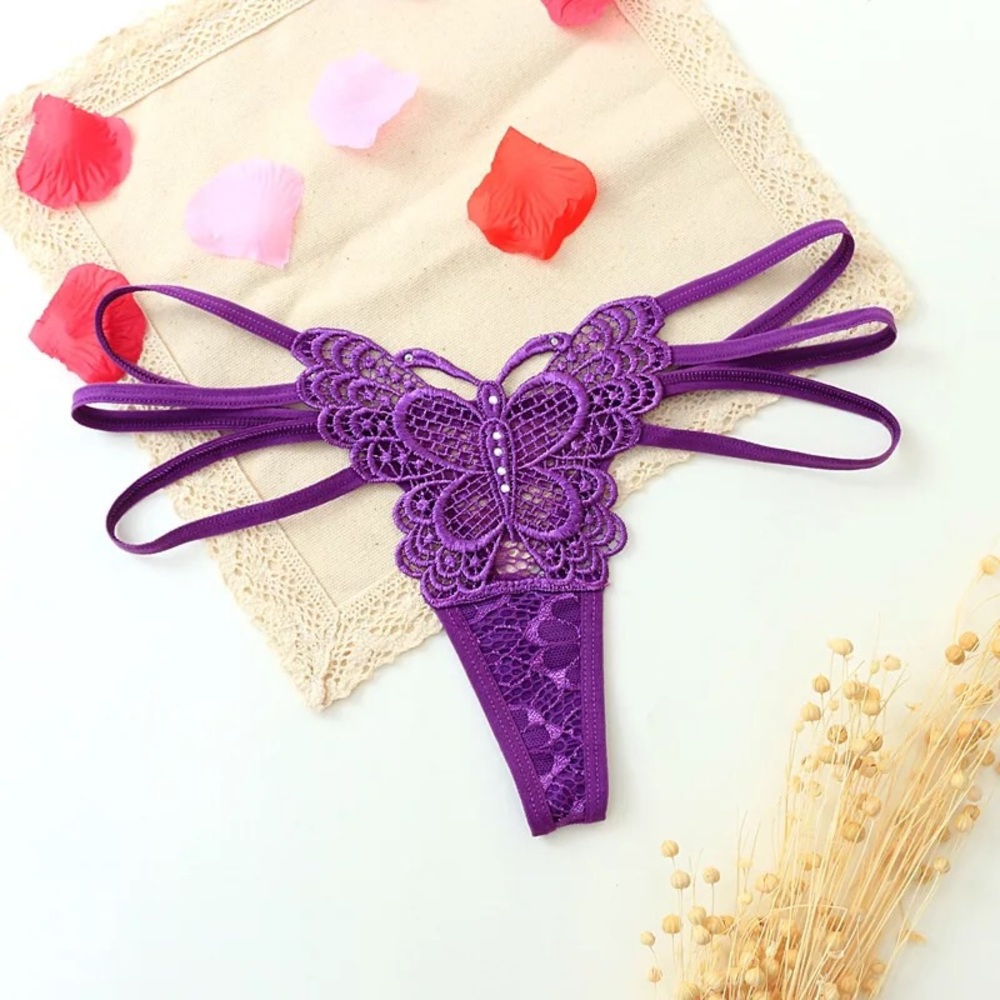Sexy lace butterfly panty - Picture 7 of 8